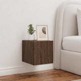 vidaXL TV cabinet with LED lights 30.5x35x30 cm white