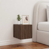 vidaXL TV cabinet with LED lights 30.5x35x30 cm white