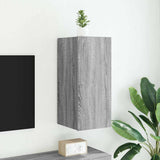 vidaXL TV cabinet with LED lights 30.5x35x30 cm white