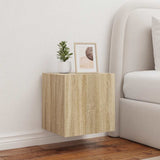 vidaXL TV cabinet with LED lights 30.5x35x30 cm white