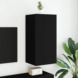 vidaXL TV cabinet with LED lights 30.5x35x30 cm white
