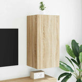 vidaXL TV cabinet with LED lights 30.5x35x30 cm white
