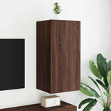 vidaXL TV cabinet with LED lights 30.5x35x30 cm white