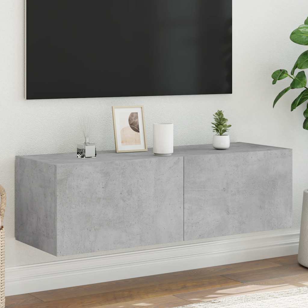 vidaXL TV cabinet with LED lights 30.5x35x30 cm white