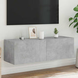 vidaXL TV cabinet with LED lights 30.5x35x30 cm white