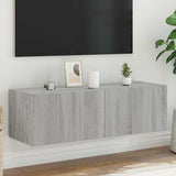 vidaXL TV cabinet with LED lights 30.5x35x30 cm white