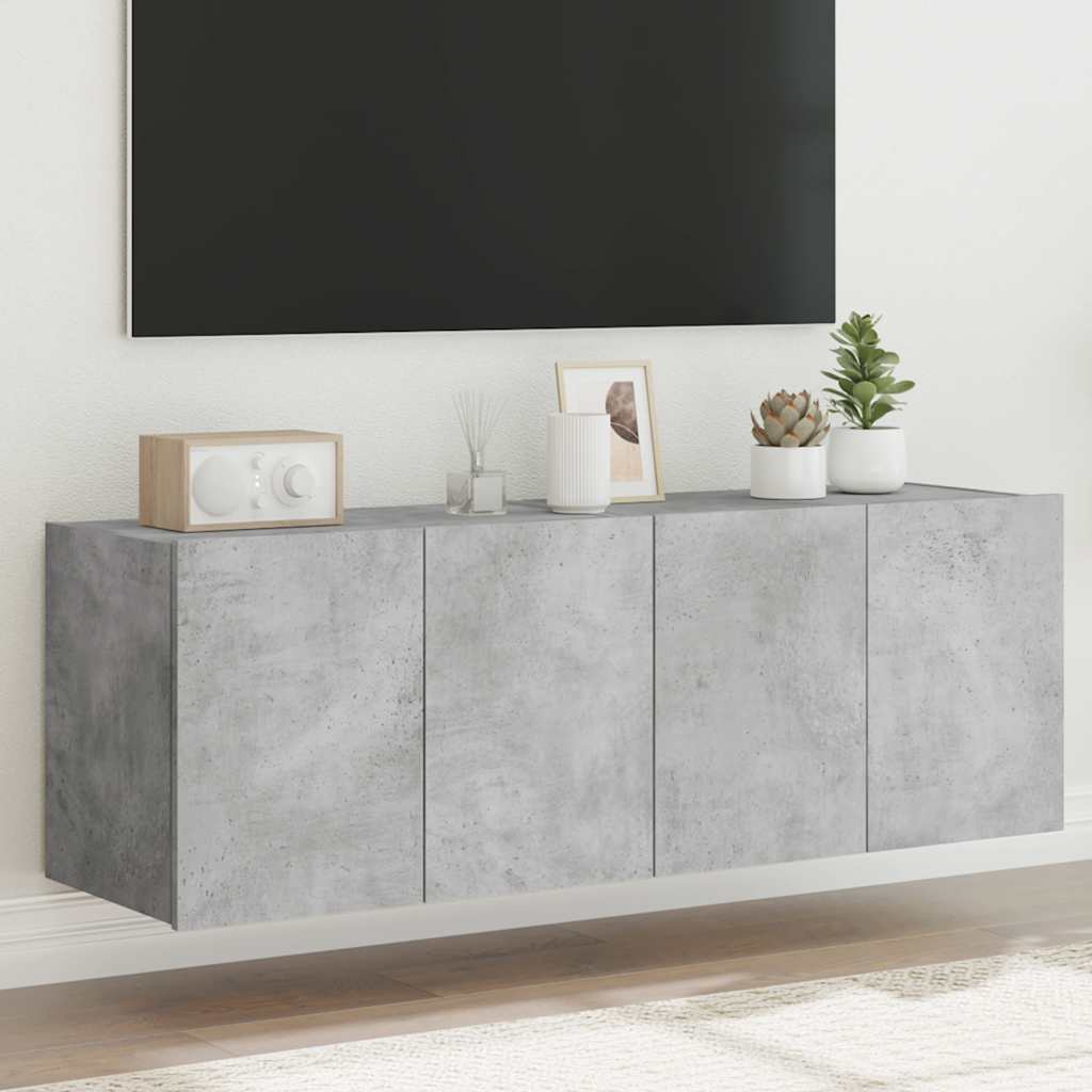 vidaXL TV cabinet with LED lights 30.5x35x30 cm white