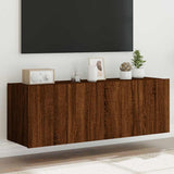 vidaXL TV cabinet with LED lights 30.5x35x30 cm white