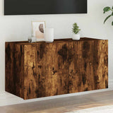 vidaXL TV cabinet with LED lights 30.5x35x30 cm white