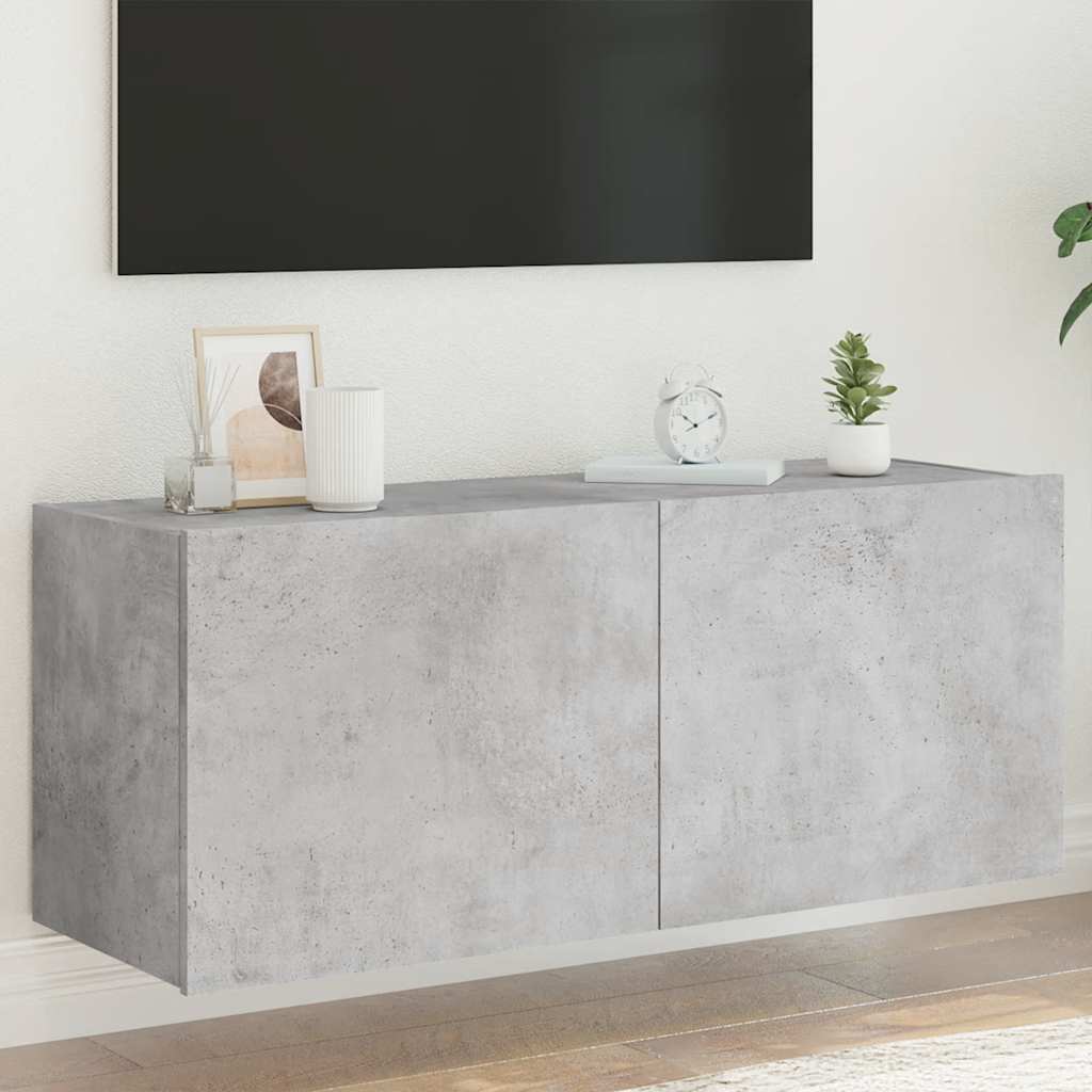 vidaXL TV cabinet with LED lights 30.5x35x30 cm white