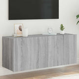 vidaXL TV cabinet with LED lights 30.5x35x30 cm white