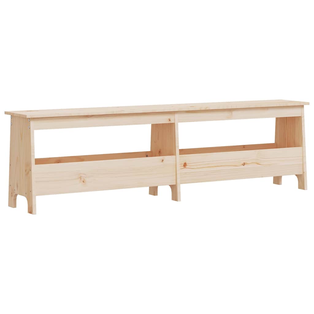 vidaXL Hallway Bench 160x28x45 cm Solid Pine Wood