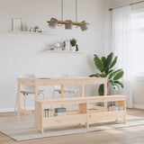 vidaXL Hallway Bench 160x28x45 cm Solid Pine Wood