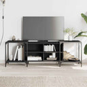 vidaXL Tv-meubel 153x37x50 cm bewerkt hout zwart