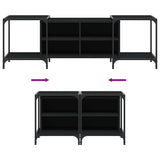 vidaXL Tv-meubel 153x37x50 cm bewerkt hout zwart