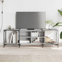 vidaXL Tv-meubel 153x37x50 cm bewerkt hout zwart