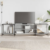 vidaXL Tv-meubel 153x37x50 cm bewerkt hout zwart