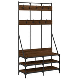 vidaXL Kledingrek met schoenenrek 100x40x184 cm zwart