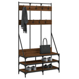 vidaXL Kledingrek met schoenenrek 100x40x184 cm zwart