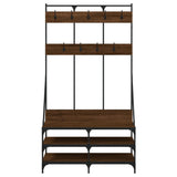 vidaXL Kledingrek met schoenenrek 100x40x184 cm zwart