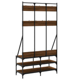 vidaXL Kledingrek met schoenenrek 100x40x184 cm zwart