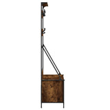 vidaXL Kledingrek met schoenenrek 100x41x184 cm sonoma eikenkleurig