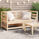 vidaXL Tuinhoekbank 2 st 70x70x67 cm massief grenenhout