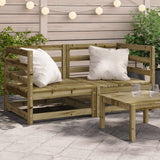 vidaXL Tuinhoekbank 2 st 70x70x67 cm massief grenenhout