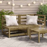 vidaXL Tuinhoekbank 2 st 70x70x67 cm massief grenenhout