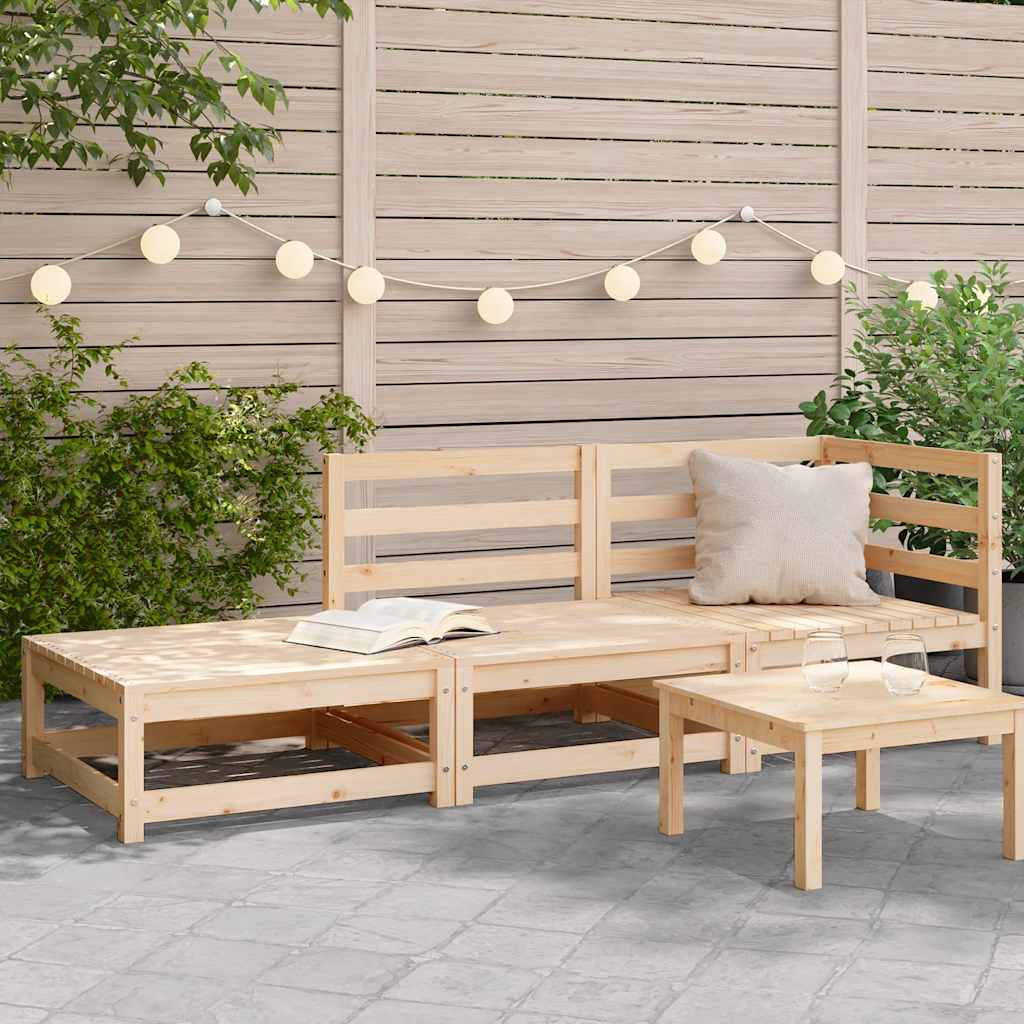 vidaXL Tuinhoekbank 2 st 70x70x67 cm massief grenenhout