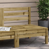 vidaXL Garden Corner Sofa Solid Pine Wood