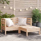 vidaXL Garden Corner Sofa Solid Pine Wood