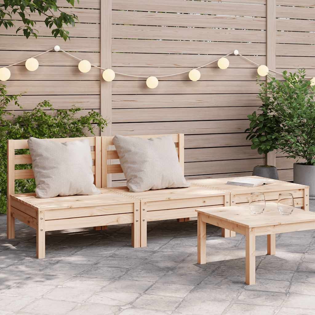 vidaXL Garden Corner Sofa Solid Pine Wood