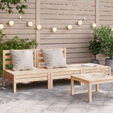 vidaXL Garden Corner Sofa Solid Pine Wood