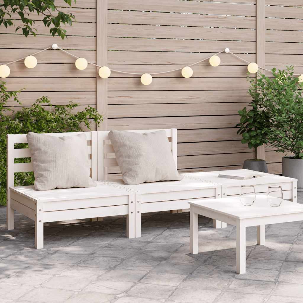 vidaXL Garden Corner Sofa Solid Pine Wood