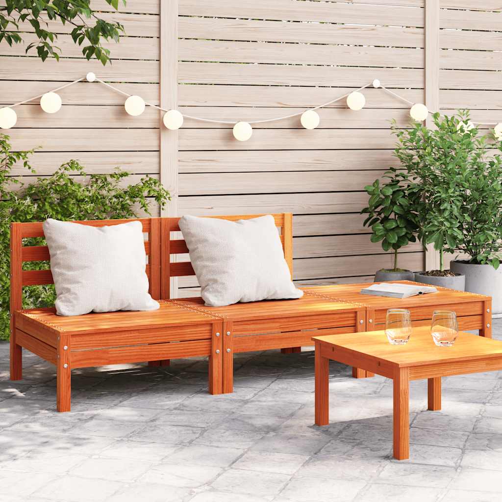 vidaXL Garden Corner Sofa Solid Pine Wood