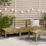 vidaXL Garden Corner Sofa Solid Pine Wood