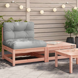 vidaXL Garden Corner Sofa with Cushions and Ottoman