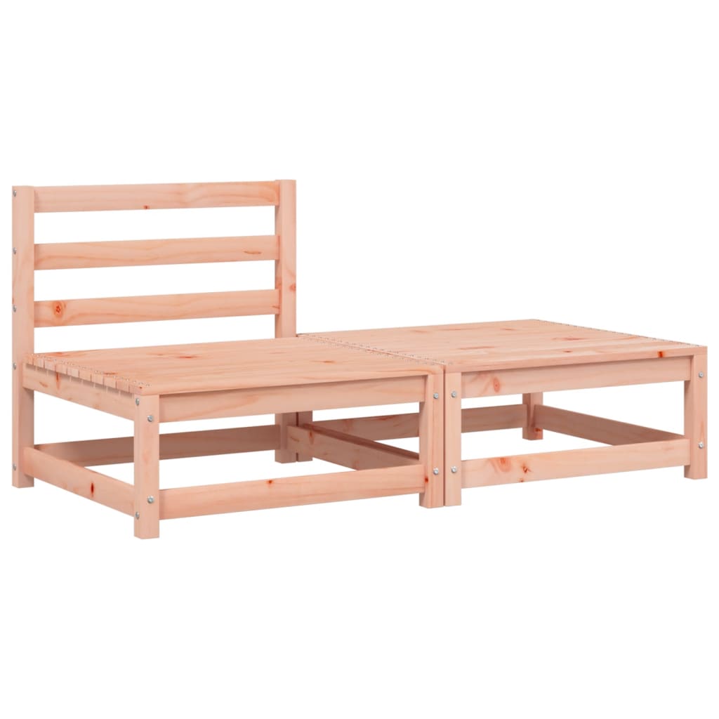 vidaXL Garden Corner Sofa with Cushions and Ottoman