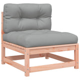 vidaXL Garden Corner Sofa with Cushions and Ottoman