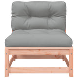 vidaXL Garden Corner Sofa with Cushions and Ottoman
