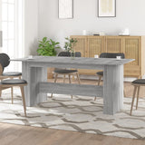 vidaXL Eettafel 180x90x76 cm bewerkt hout wit