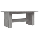 vidaXL Eettafel 180x90x76 cm bewerkt hout wit