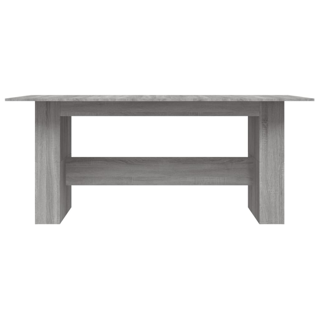 vidaXL Eettafel 180x90x76 cm bewerkt hout wit