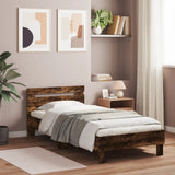 vidaXL Bed Frame with Headboard Solid Wood White 200x200 cm