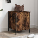 vidaXL Opbergbankje 40x42,5x50 cm bewerkt hout zwart