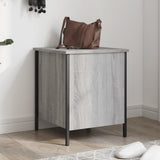 vidaXL Opbergbankje 40x42,5x50 cm bewerkt hout zwart
