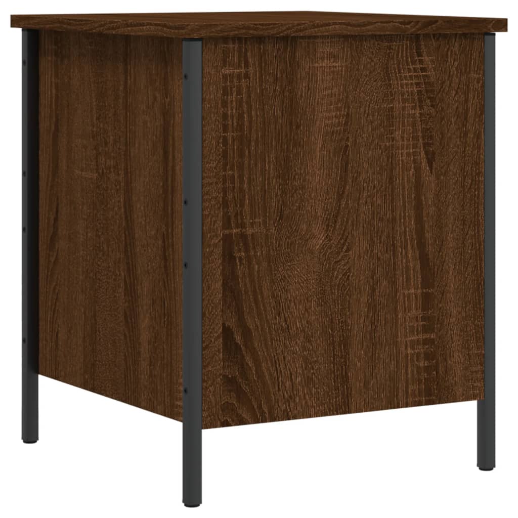 vidaXL Opbergbankje 40x42,5x50 cm bewerkt hout zwart