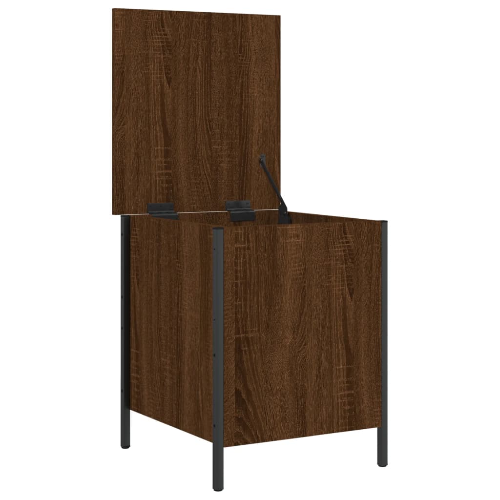 vidaXL Opbergbankje 40x42,5x50 cm bewerkt hout zwart