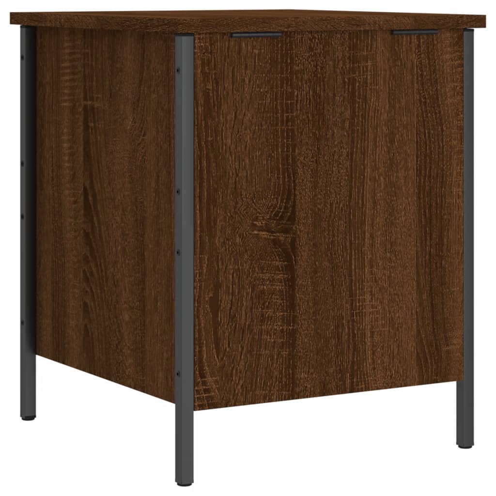 vidaXL Opbergbankje 40x42,5x50 cm bewerkt hout zwart